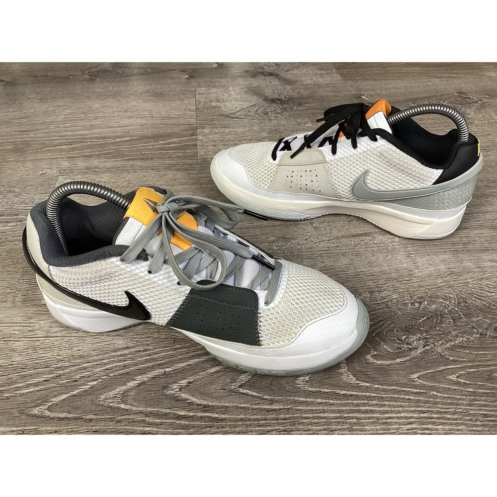 Nike Ja 1 Light Smoke Grey Basketball Sneakers Mens 6.5 DR8785-100 White Gray - Picture 5 of 12